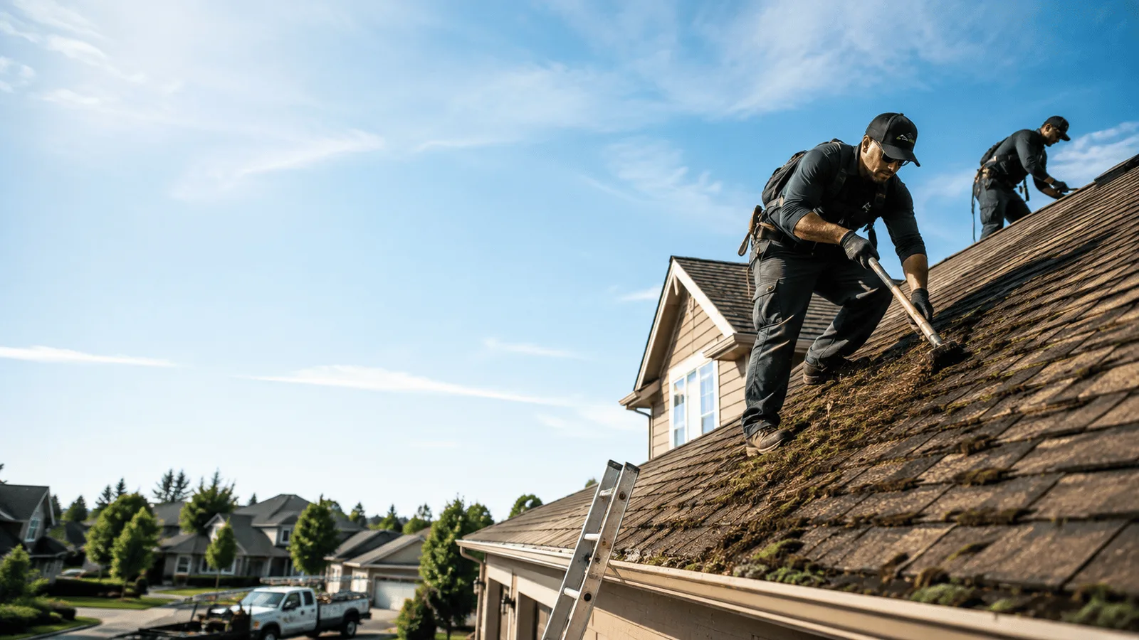 Roof Moss Removal in Hermon, NY near me